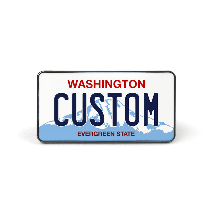 Washington License Plate Enamel Pin