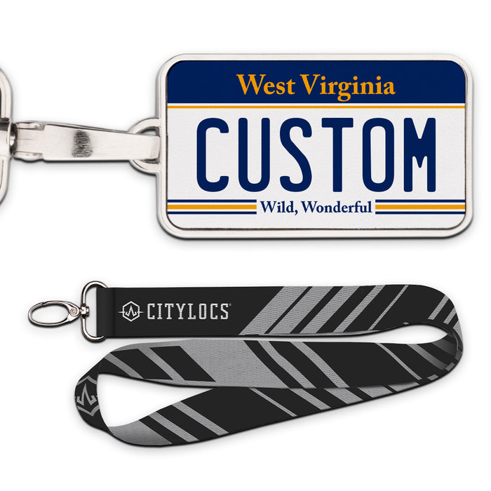 West Virginia Plate Pendant
