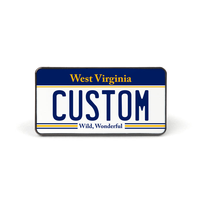 West Virginia License Plate Enamel Pin