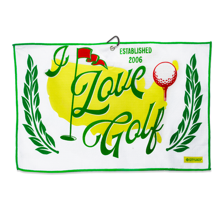 Magnetic Golf Towel Love Eff