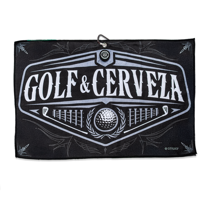 Magnetic Golf Towel Golf and Cerveza