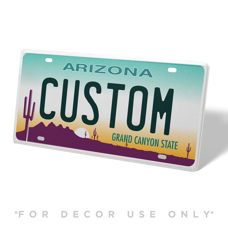 Arizona Metal License Plate