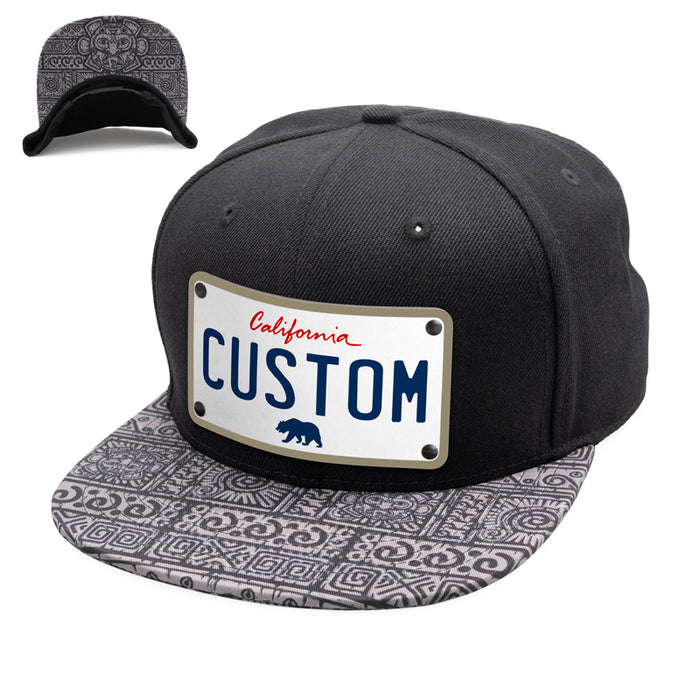 California - License Plate Your Custom Style Express Hat CityLocs White —
