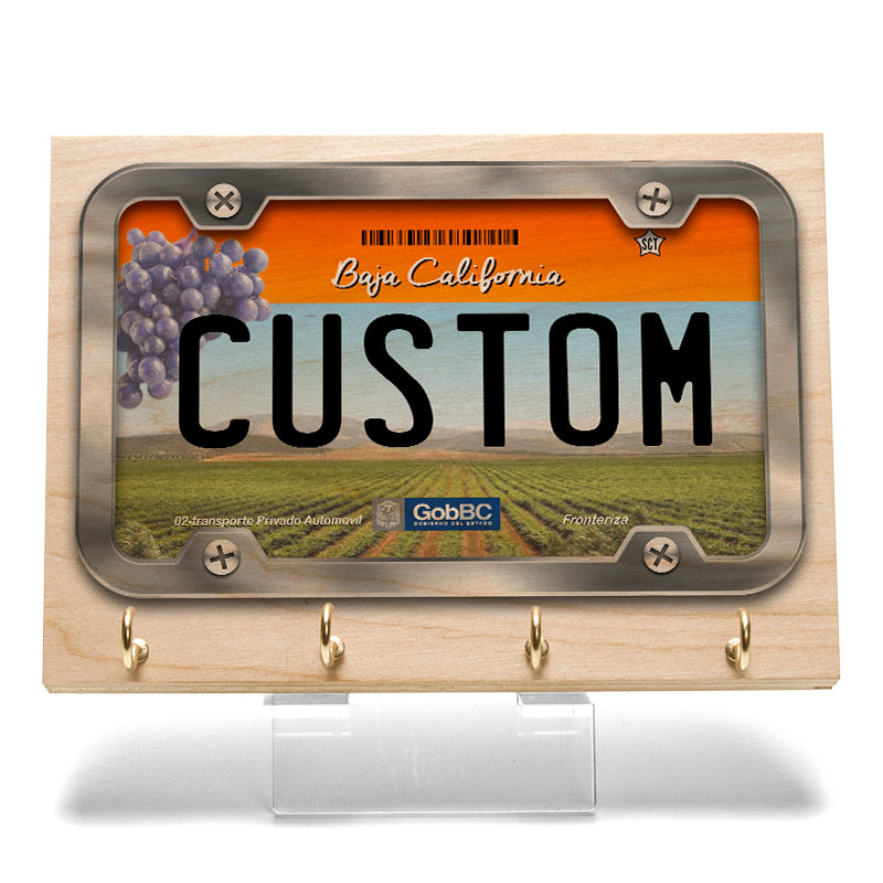 Custom Baja California License Plate Key Rack — CityLocs