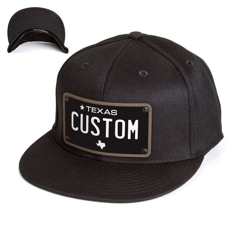 Texas Black Plate Hat