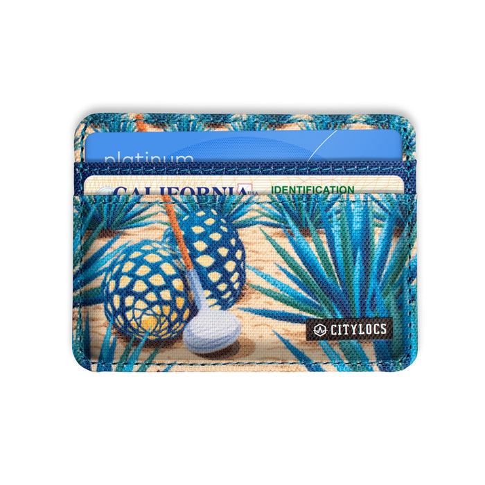 Blue Agave Canvas Wallet
