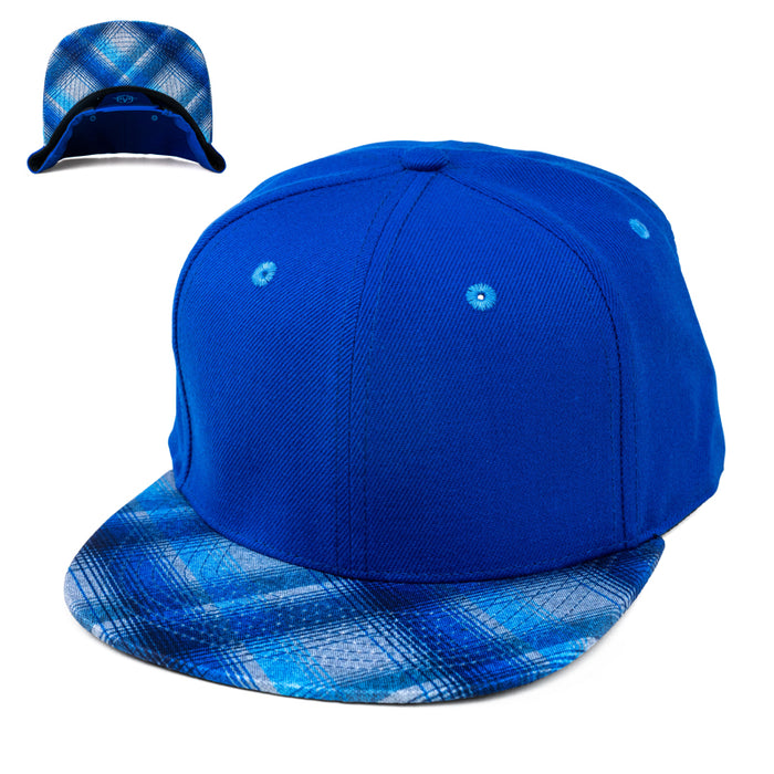 Blue Plaid Hat BLANK