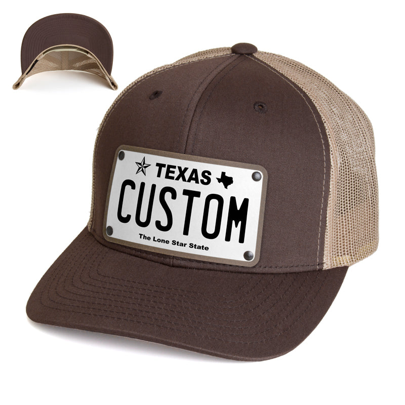 Texas White Plate Hat