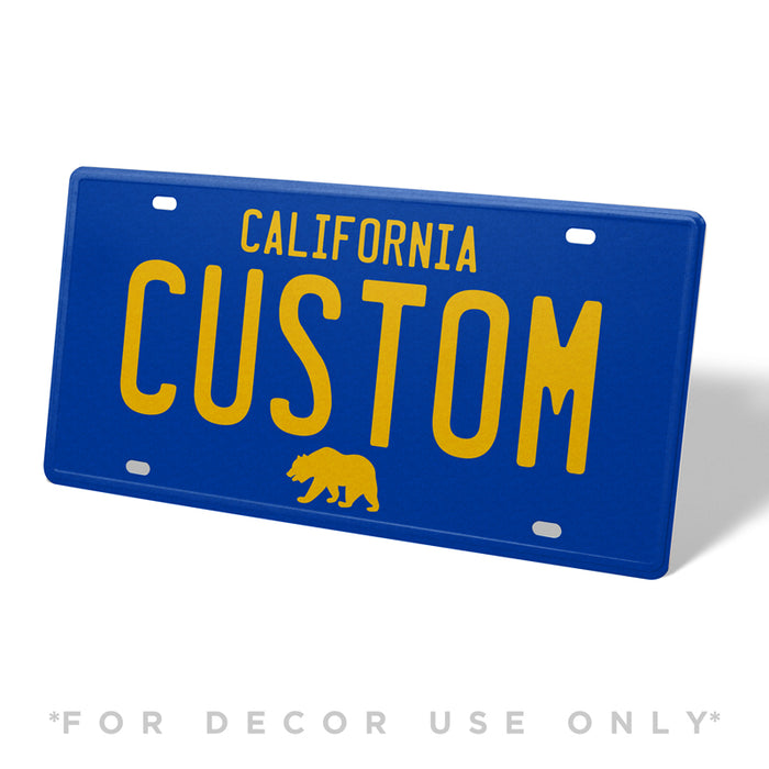 California 80's Metal License Plate