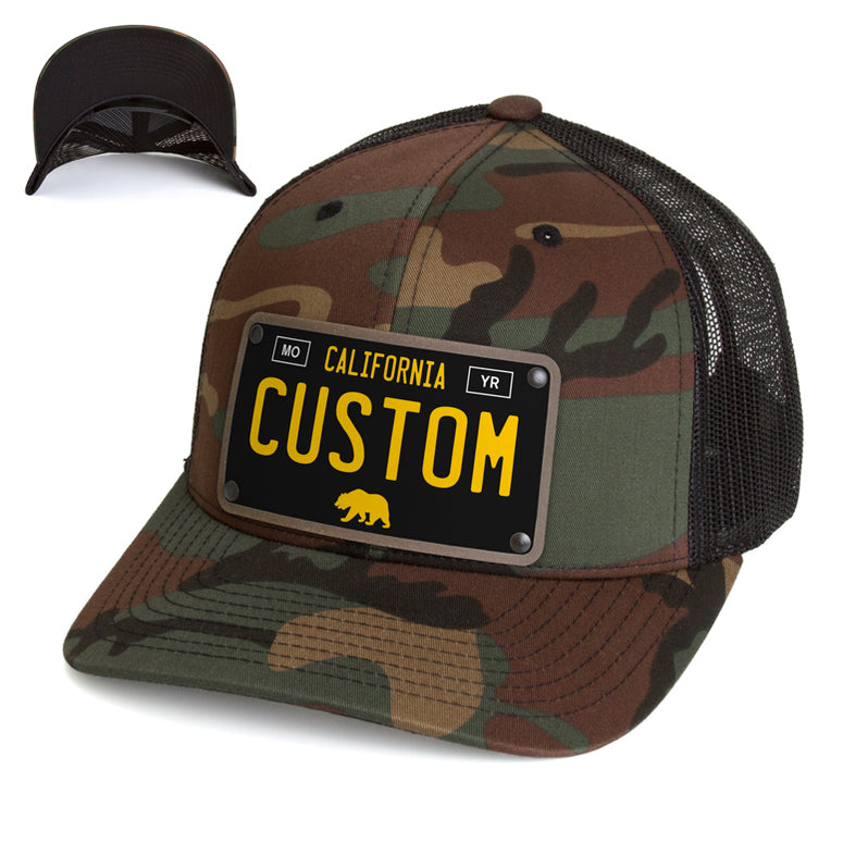 Custom California License Plate Hat Express Your Cali Vibes — CityLocs