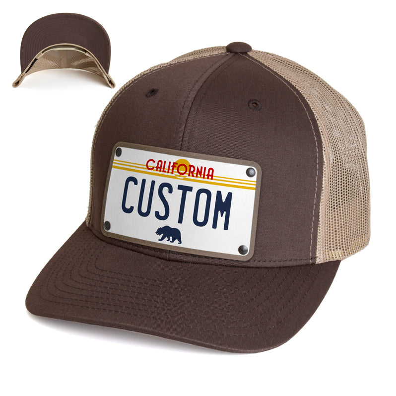 Custom California License Plate Hat Express Your Style — CityLocs