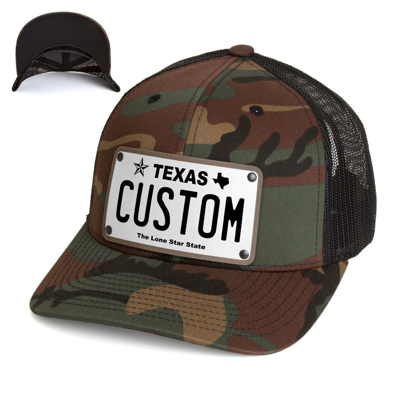 Texas White Plate Hat