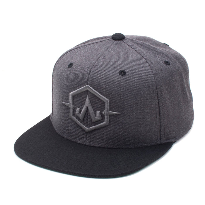 Embroidered Gray Apex Charcoal/Black