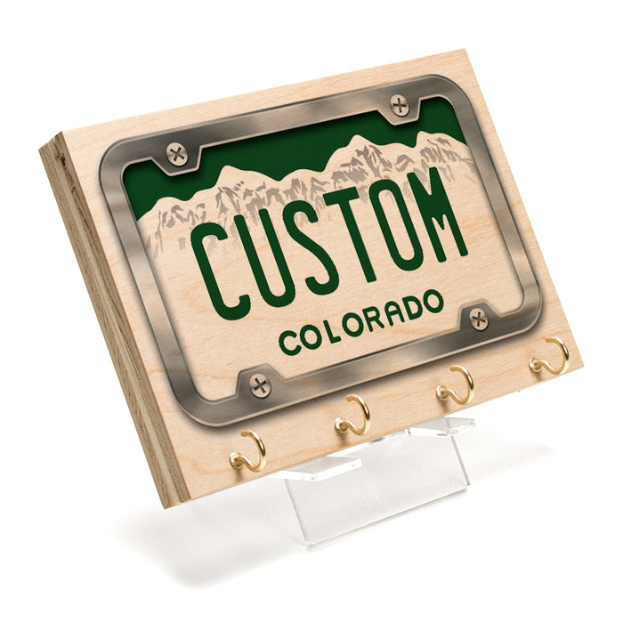 Colorado License Plate Key Rack