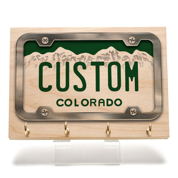 Colorado License Plate Key Rack