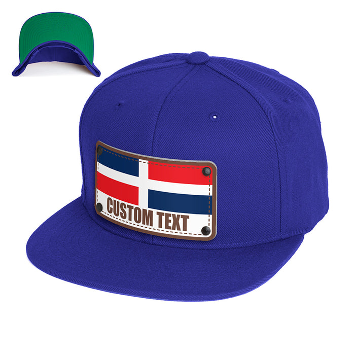Custom Dominican Republic Flag Hat: Show Your National Pride, Trucker / One Size Fits All / Camo & Blk Mesh TR