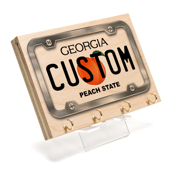 Georgia License Plate Key Rack