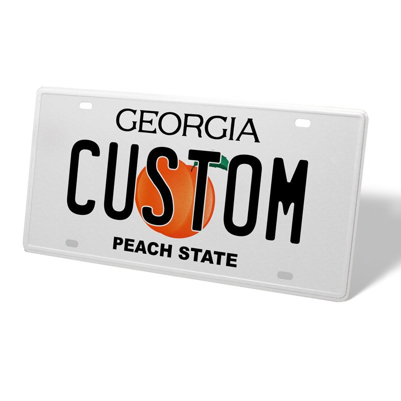 Custom Georgia Replica License Plate - Decorative, Not Legal 