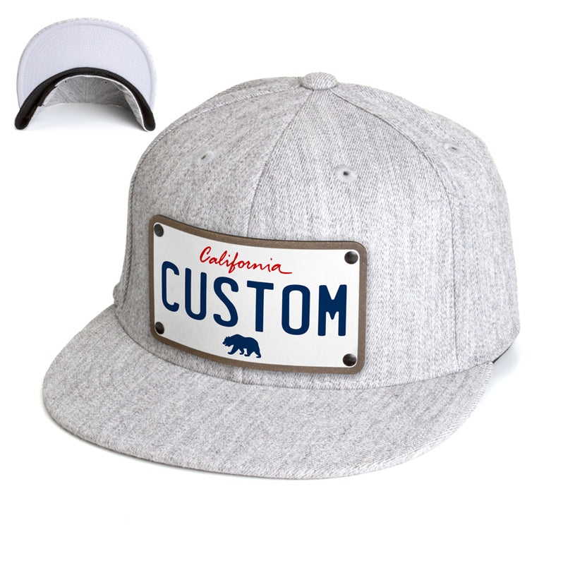 Custom California White License Plate Hat Express Your Style — CityLocs