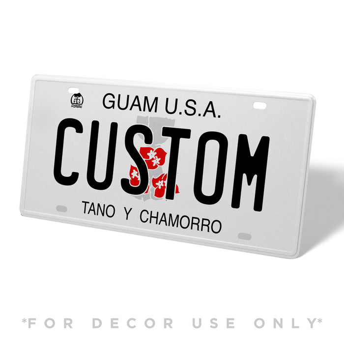 Guam Metal License Plate