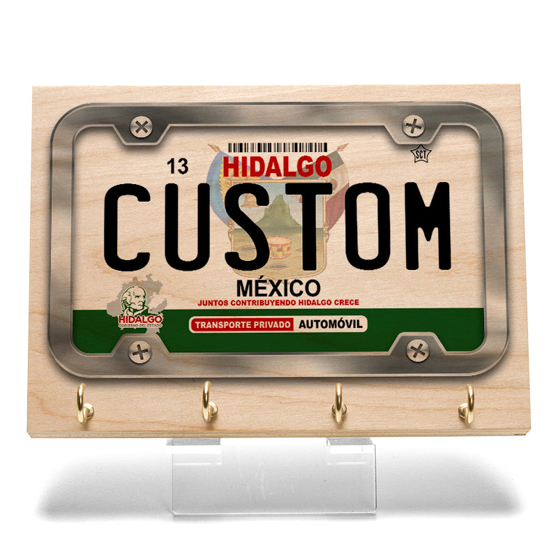 Hidalgo License Plate Key Rack — CityLocs