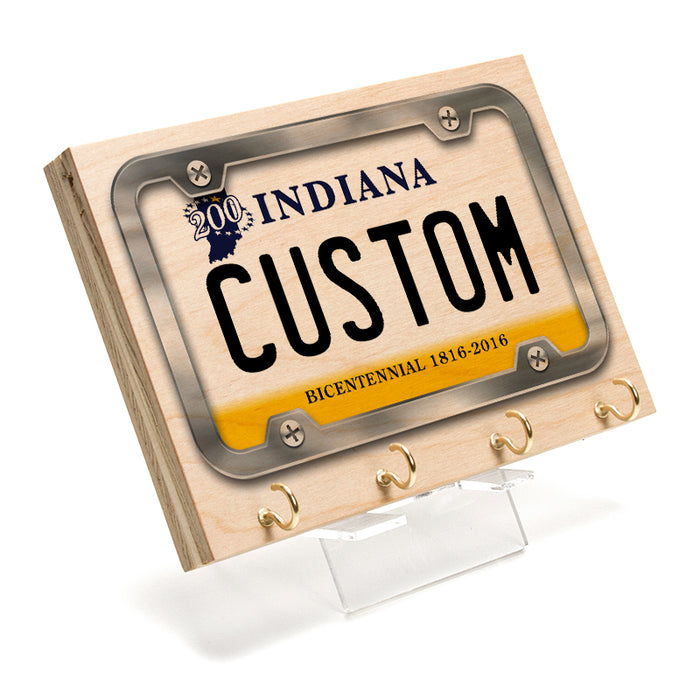 Indiana License Plate Key Rack