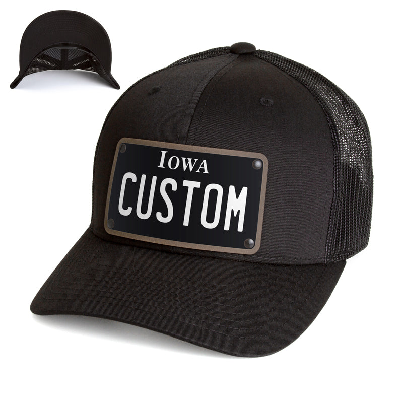 Iowa Black Plate Hat