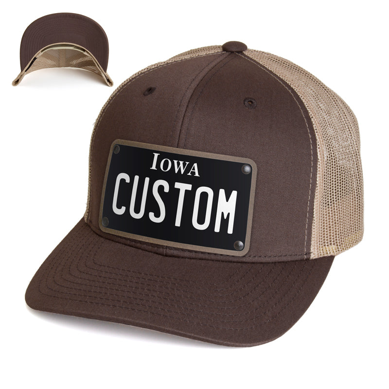 Iowa Black Plate Hat