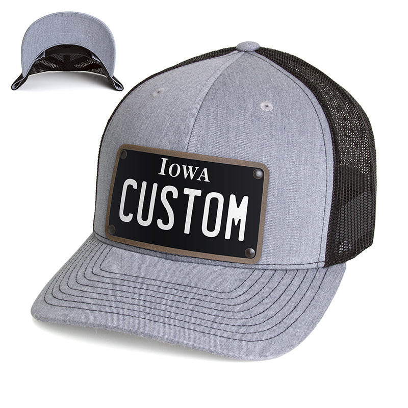 Iowa Black Plate Hat