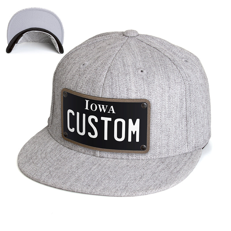 Iowa Black Plate Hat