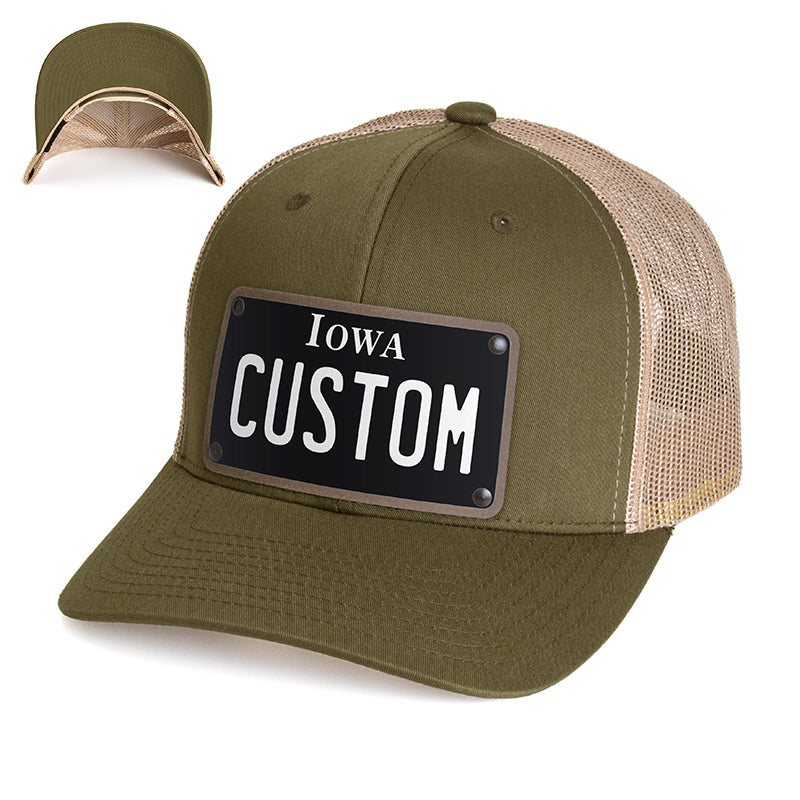 Iowa Black Plate Hat
