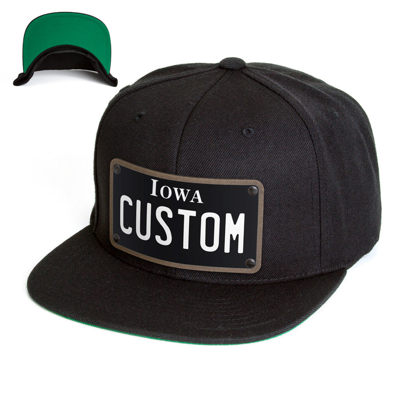 Iowa Black Plate Hat