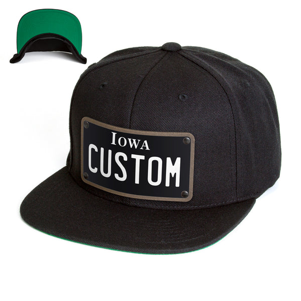 Iowa Black Plate Hat