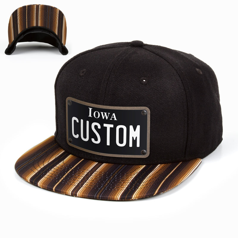 Iowa Black Plate Hat