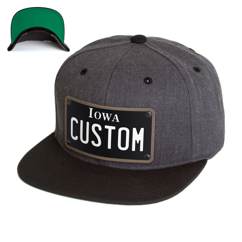 Iowa Black Plate Hat