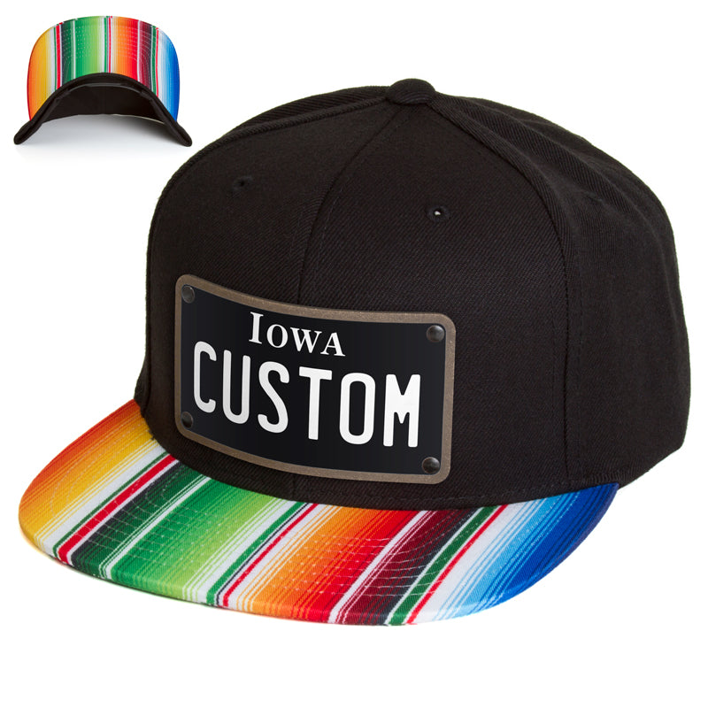 Iowa Black Plate Hat