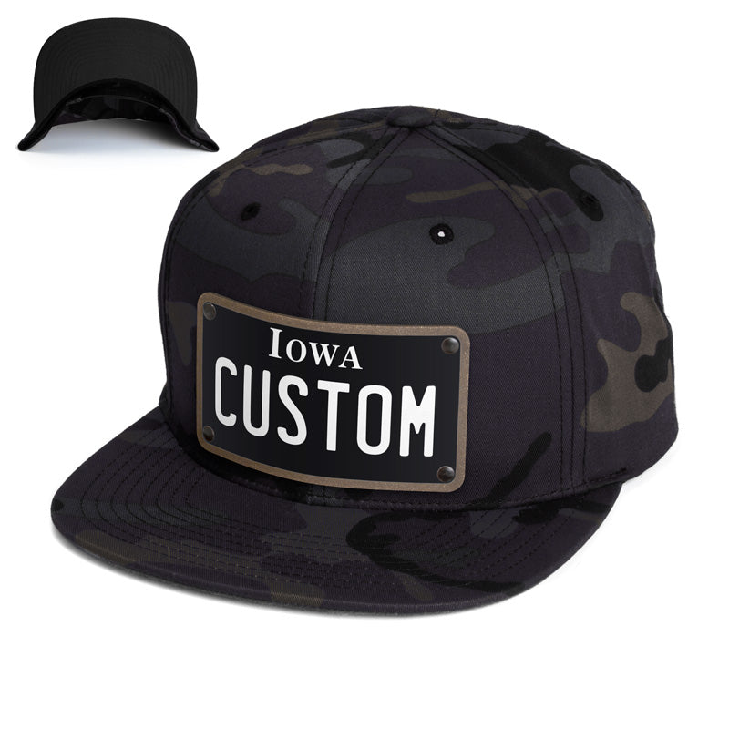Iowa Black Plate Hat