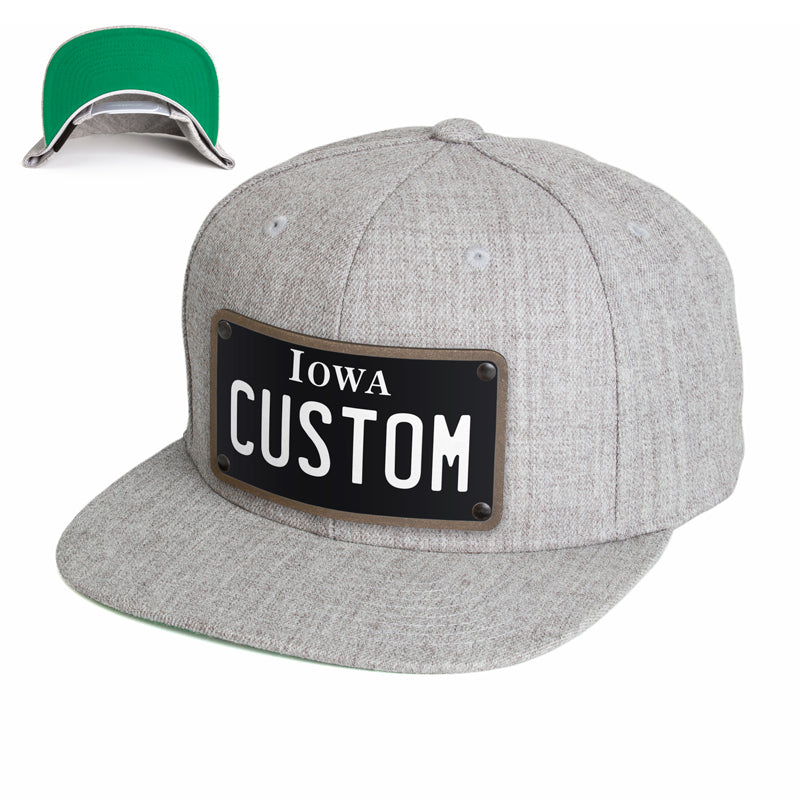 Iowa Black Plate Hat