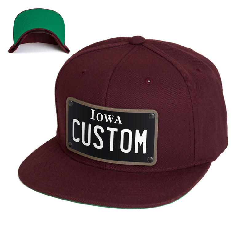 Iowa Black Plate Hat