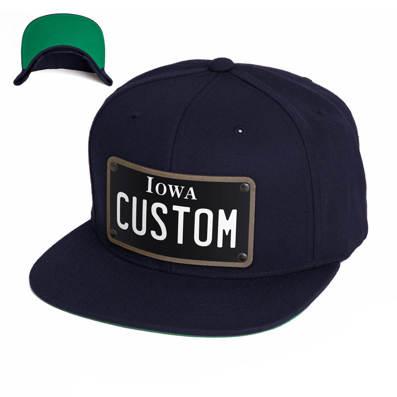 Iowa Black Plate Hat