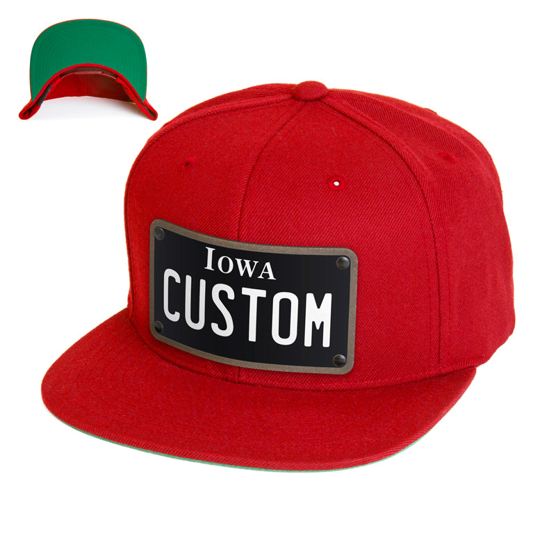 Iowa Black Plate Hat