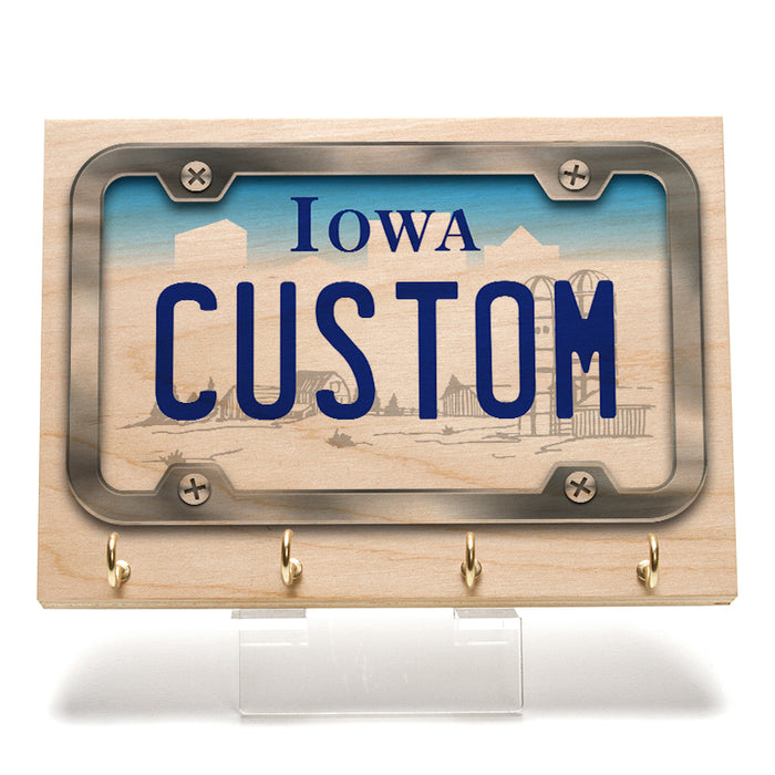 Iowa License Plate Key Rack