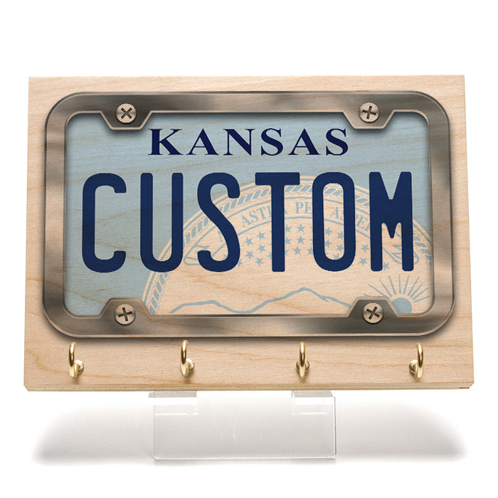 Kansas License Plate Key Rack