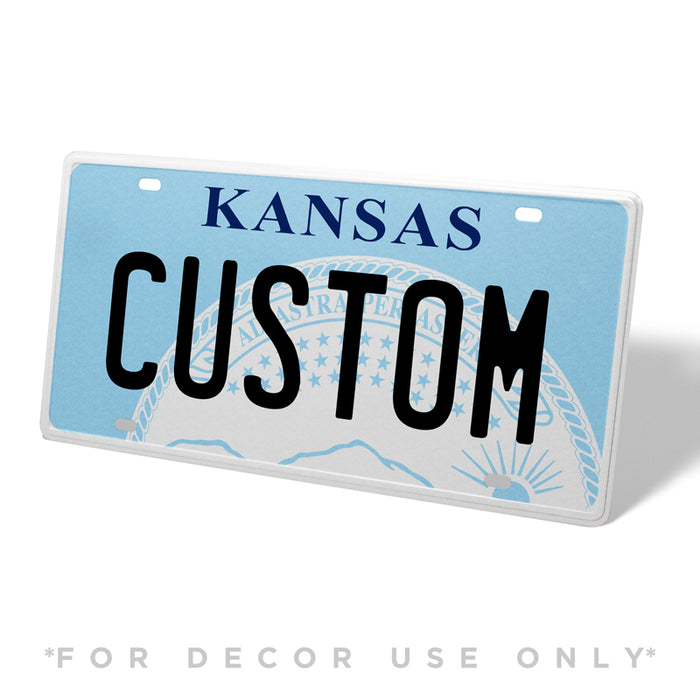 Kansas Metal License Plate