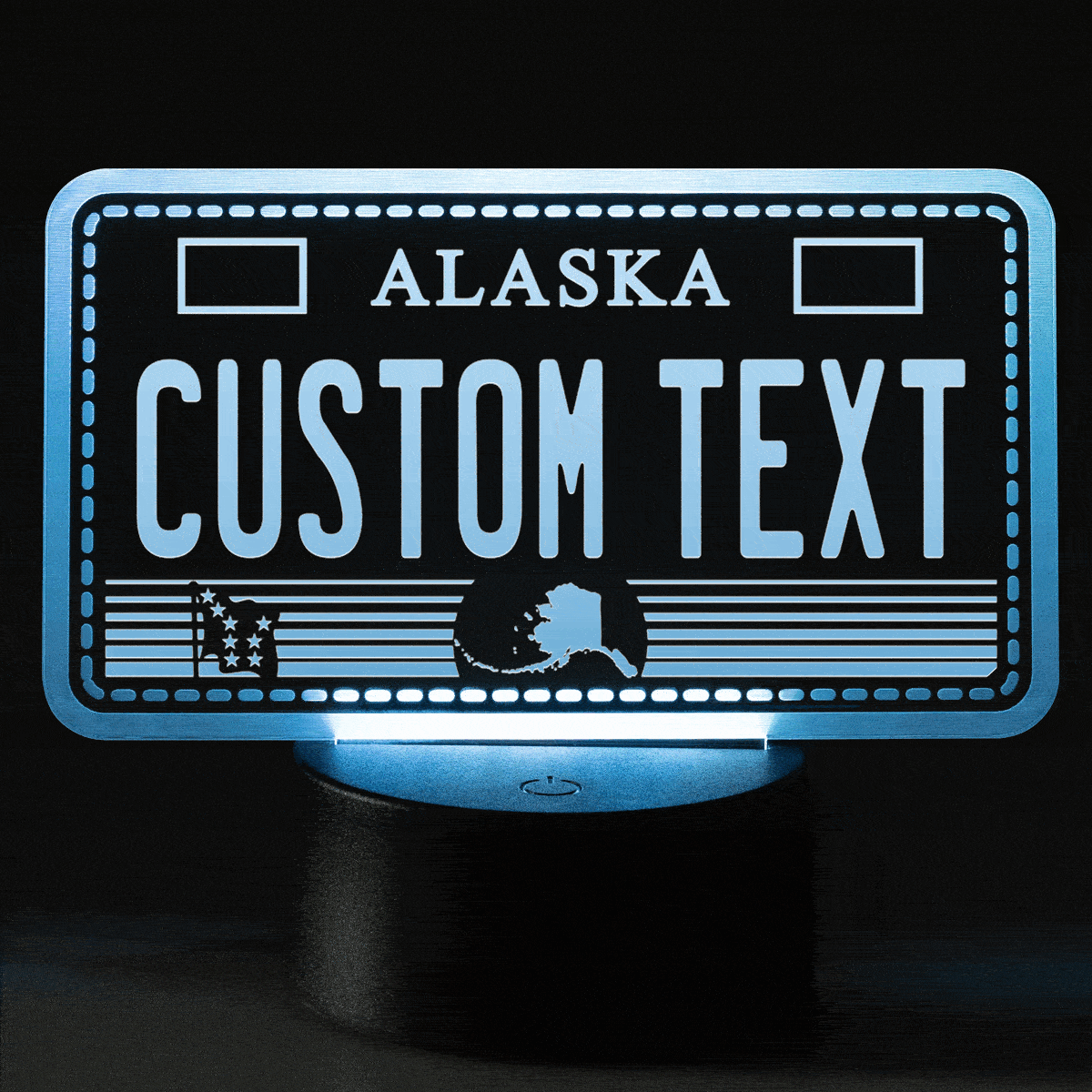Custom LED Alaska License Plate Lamp Illuminate Your Space! — CityLocs