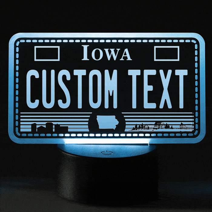 Led Iowa License Plate Lamp
