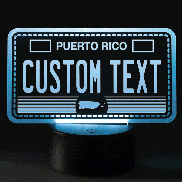 Led Puerto Rico License Plate Lamp