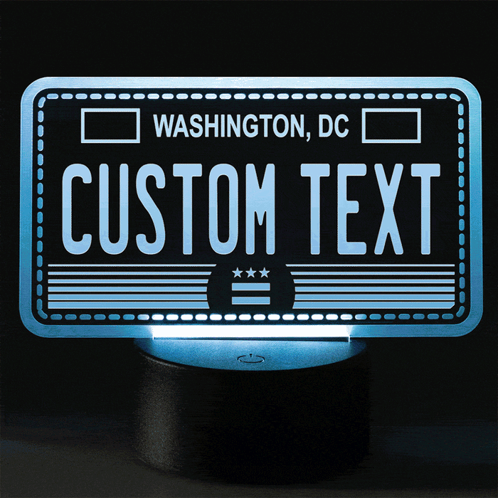 Led Washington DC License Plate Lamp