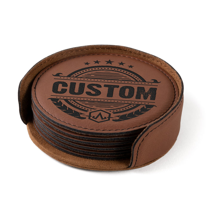 Leatherette Coaster - Deko Custom