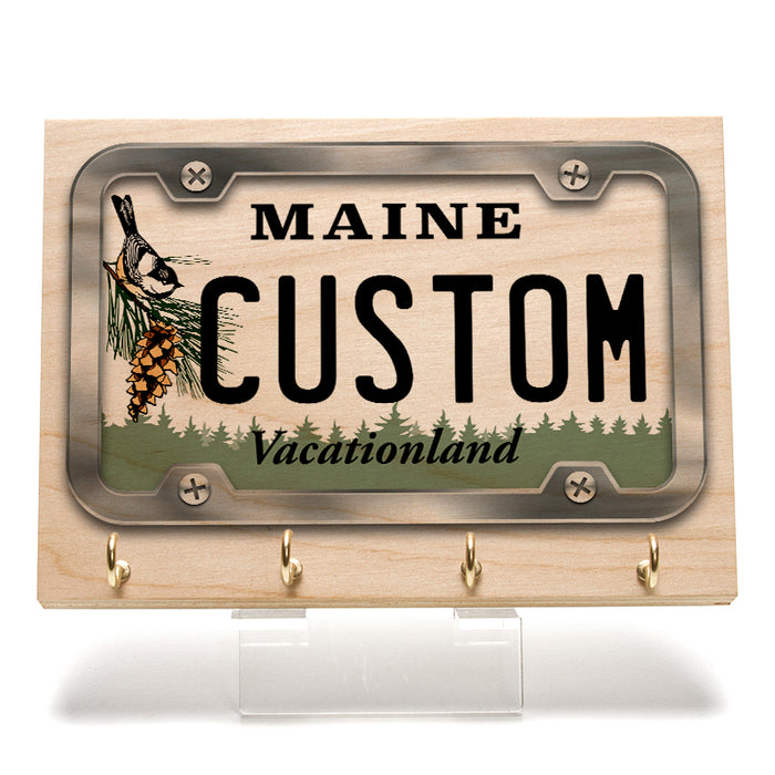 Maine License Plate Key Rack
